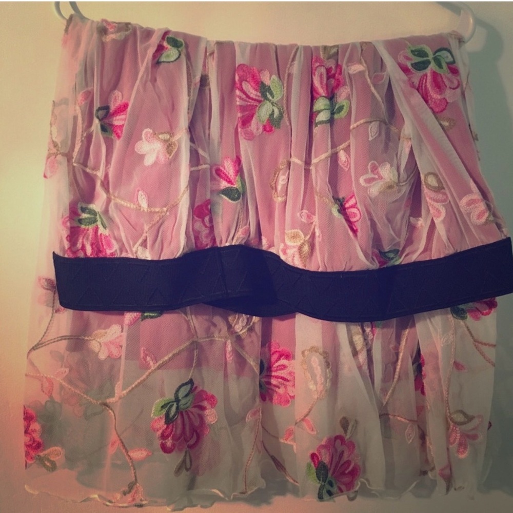 LuLaRoe Pink Floral Midi Lola